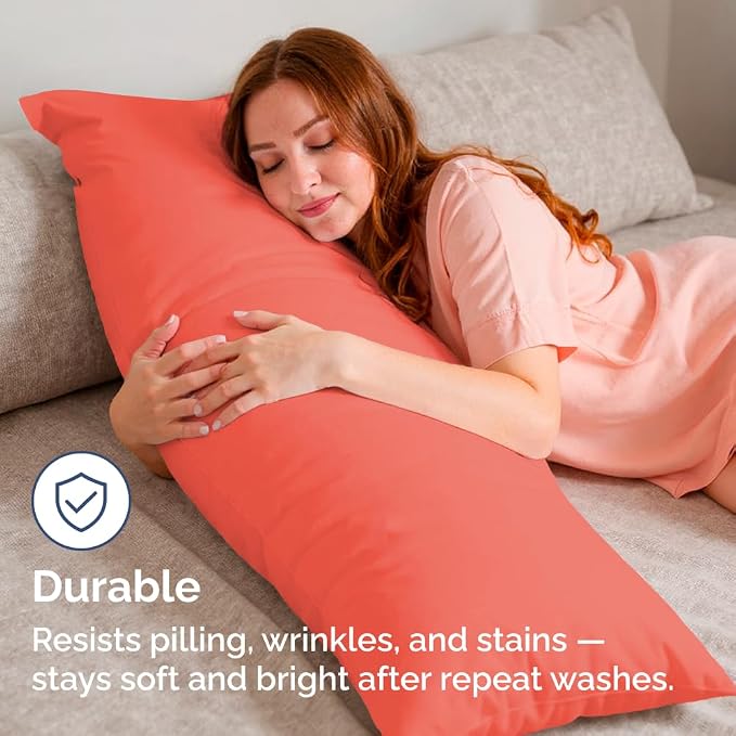 Body Pillowcases Set of 2-20x54 Long Body Pillow Case - Image 4