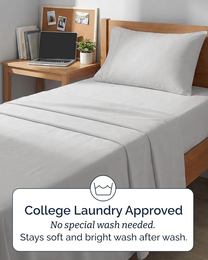 Twin XL Size 3 Piece Sheet Set - Image 6