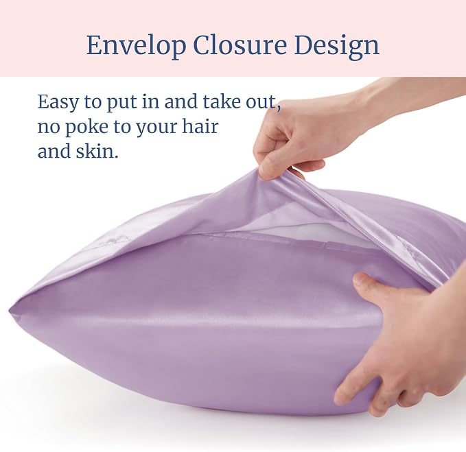 BEDELITE Satin Pillowcase for Hair and Skin, Super Soft and Cooling Similar to - Image 6