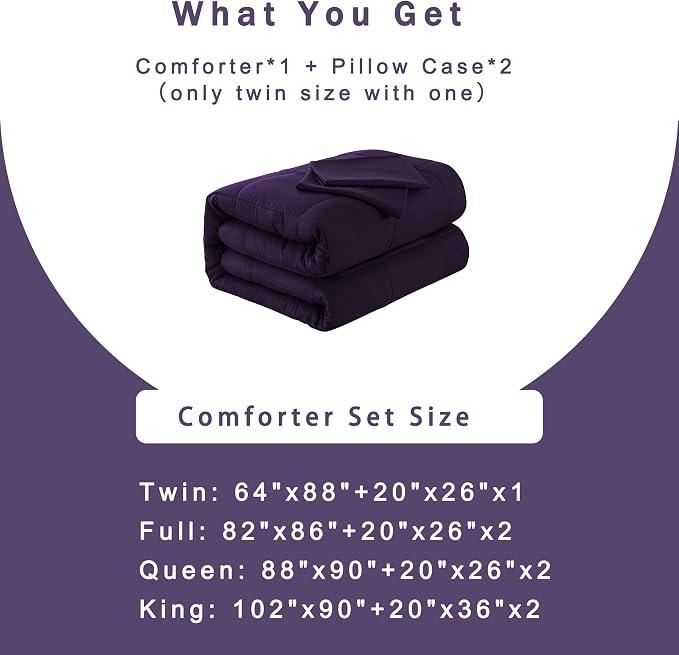 DOWNCOOL Twin Comforter Set -All Season Bedding Comforters Sets - Image 6
