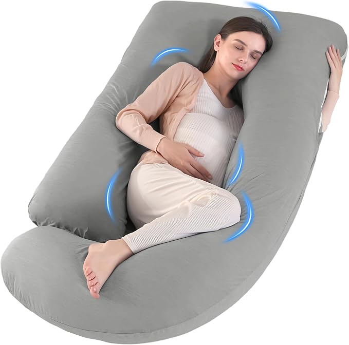 U-Shaped Pregnancy Pillow for Sleeping, Full Body Support for Back, HIPS & by Unknown