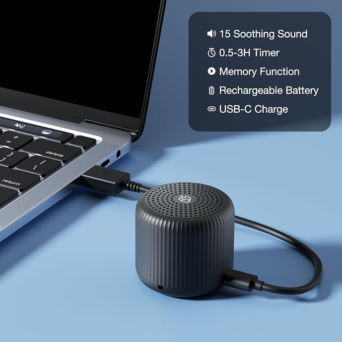 White Noise Machine Baby Portable Sound Machine, LEICEX Travel Sound Machine - Image 6