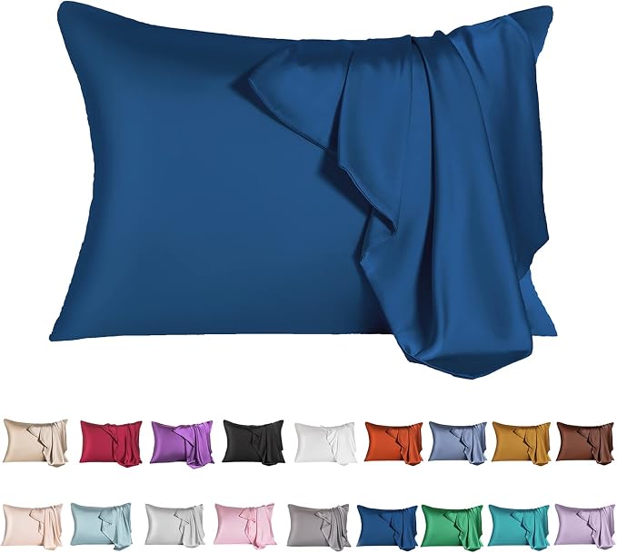 Mulberry Silk Pillowcase for Hair and Skin, Queen Size Cooling Silk Pillow Case by SIYUAN