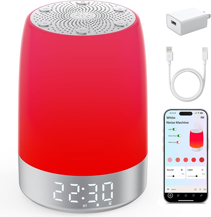 Smart Red Light Therapy Lamp & Sleep Sound Machine by Uptimus