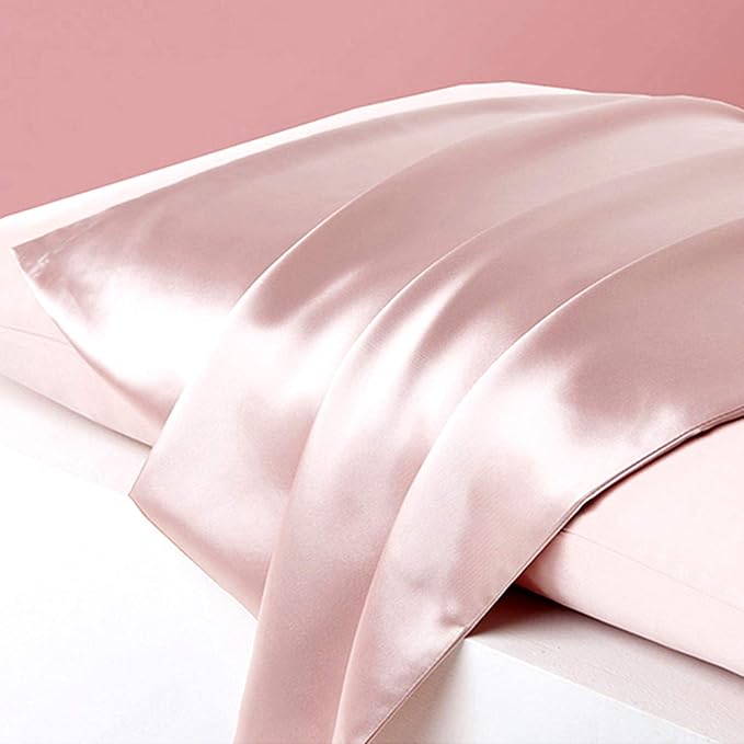 Pink Mulberry Silk Pillowcase Queen Size - Image 4