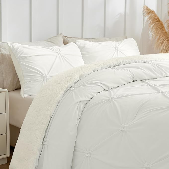 BEDELITE Pintuck Fluffy King Size Comforter Set - Image 2