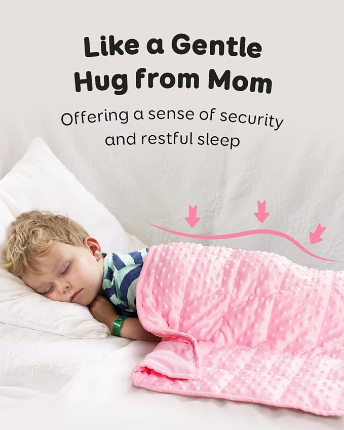 Kivik Weighted Lap Pad, Minky Dots Small Weighted Blanket 2lbs, Ultra-Soft - Image 2