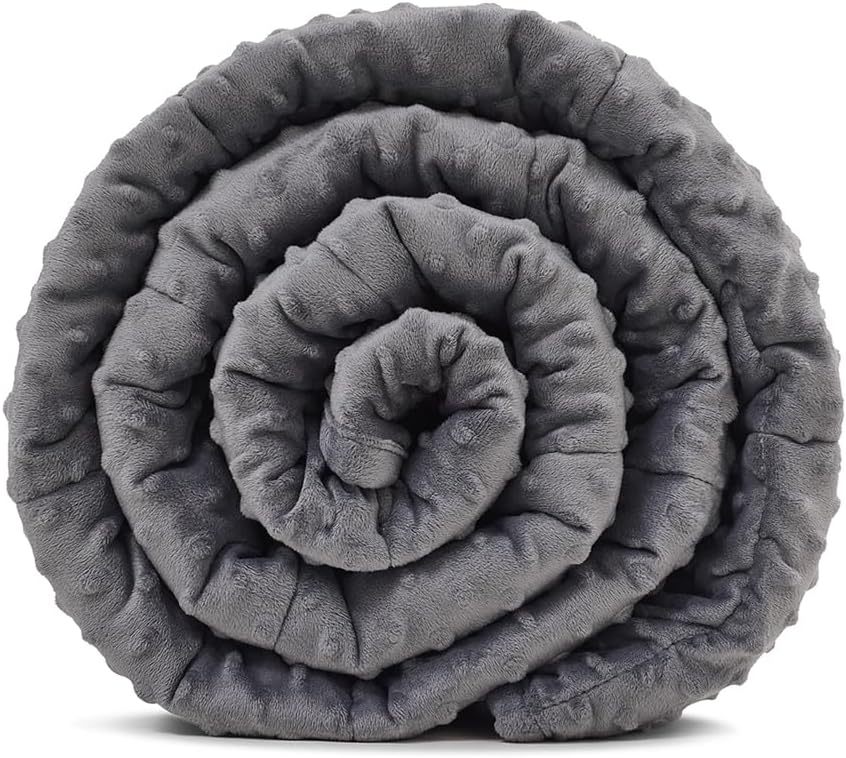TONGDADA Minky Weighted Blanket | 40''x60'', 10lbs | Cozy and Soft Minky by TONGDADA