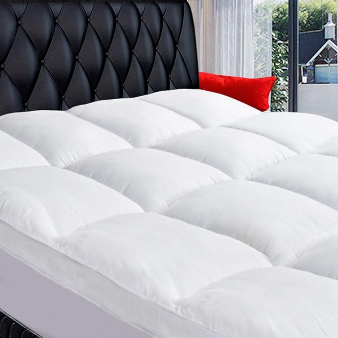 COONP Twin Mattress Topper, Extra Thick Pillowtop, Cooling Plush Mattress Pad by COONP