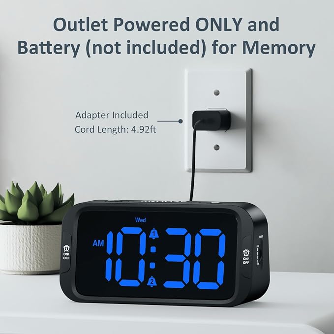 Odokee Digital Dual Alarm Clock - Image 7