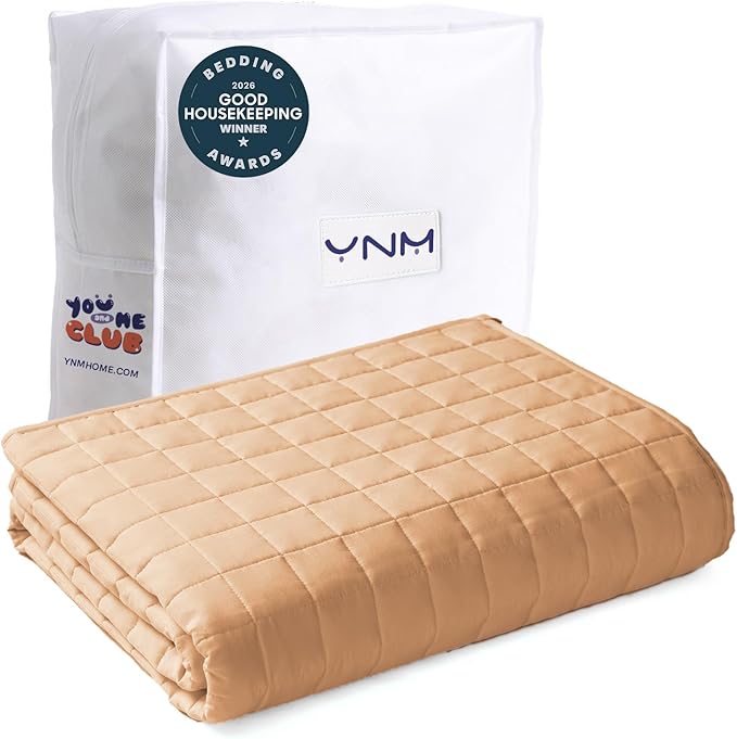 YnM King Size Weighted Blanket for Adults, Exclusive Smallest Compartments by YNM