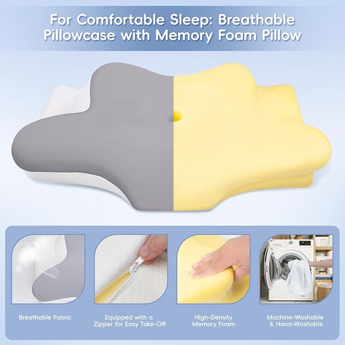 Cervical Neck Pillow, Memory Foam Pillows - Image 5