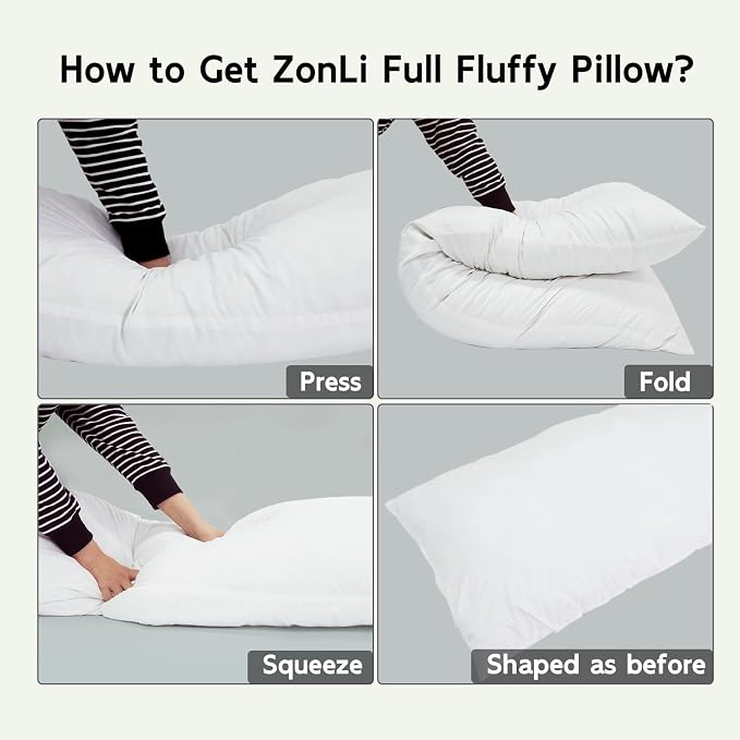 ZonLi Fluffy Body Pillow, Full Body Pillows - Image 7