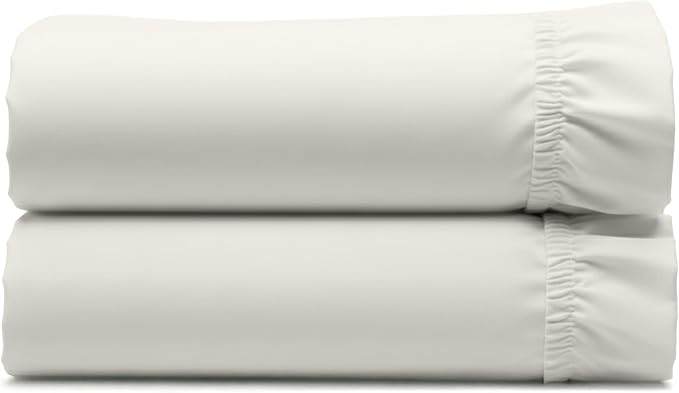 2 Cotton Fitted Sheet Twin, 400 Thread Count 100% Cotton Sateen Fitted Sheets by CaliforniaDesignDen