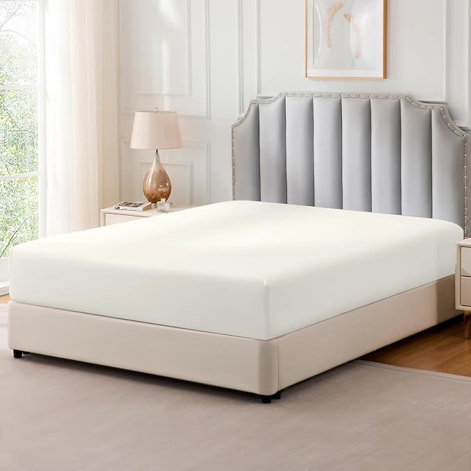 FreshCulture Pure Cotton Fitted Sheets Twin XL Size, 300 Thread Count Percale - Image 8