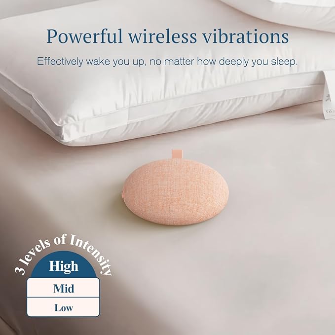 ANJANK Loud Alarm Clock with Wireless Bed Shaker, Vibrating Dual Alarm with - Image 3