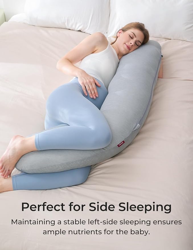 Momcozy J-Shaped Pregnancy Pillow - Image 5