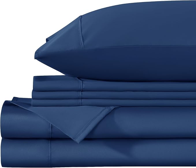 LBRO2M 1000 Thread Count 100% Egyptian Cotton Sheets Set 6 Piece Sets Full Size - Image 6