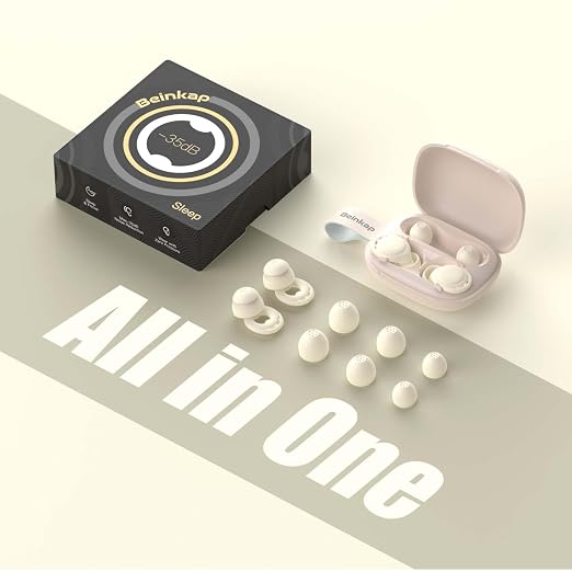 Ear Plugs for Sleeping Noise Reduction, Beinkap Reusable Earplugs Hearing - Image 6