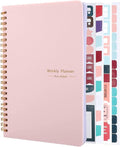 Undated Weekly Planner with Habit Tracker, 52 Weeks To Do List Notebook A5 by Thboxes