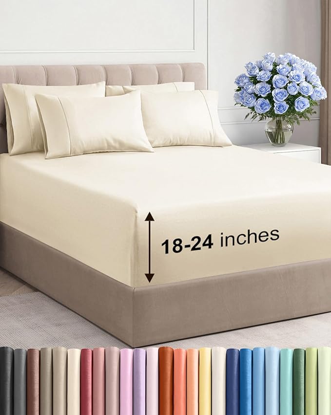 Extra Deep Cal King Sheet Set by CGKUnlimited