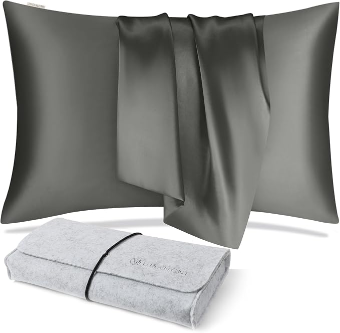 DISANGNI 100% Natural Mulberry Silk Pillow case by DISANGNI