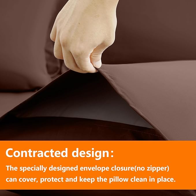 TAIMIT Brown Queen Size Comforter Set - Image 4
