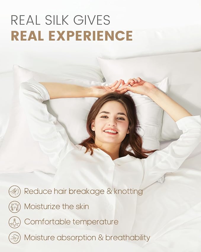 THXSILK 100% Mulberry Silk Pillowcase - Image 3