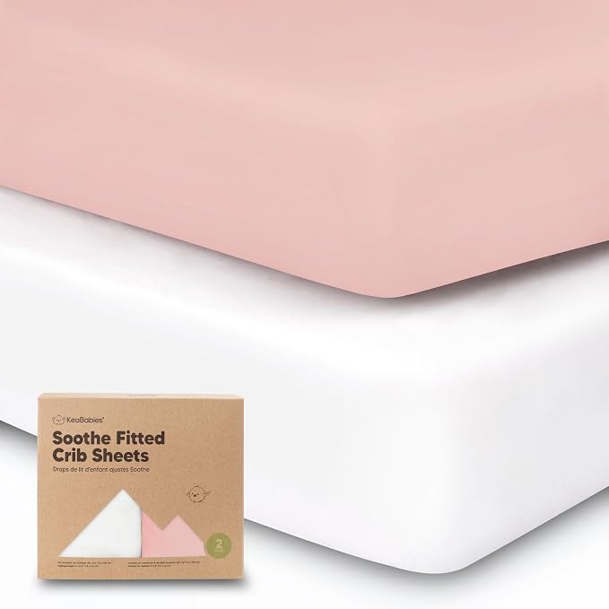KeaBabies 2-Pack Organic Crib Sheets by KeaBabies