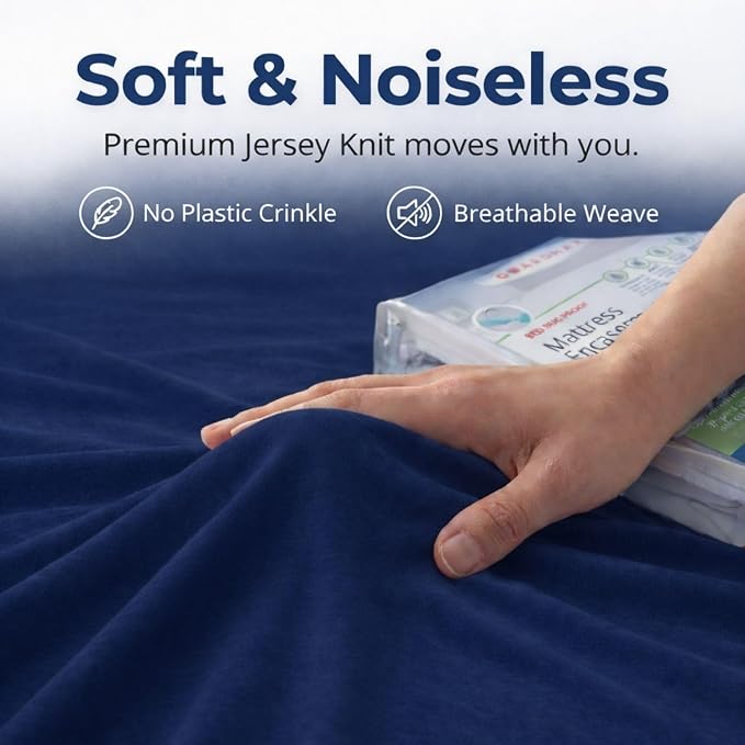 Guardmax Jersey Knitted California King Zippered Mattress Encasement - Image 7
