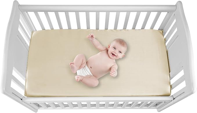 GUNTAIL 2 Pack Satin Soft Crib Sheet - Image 2