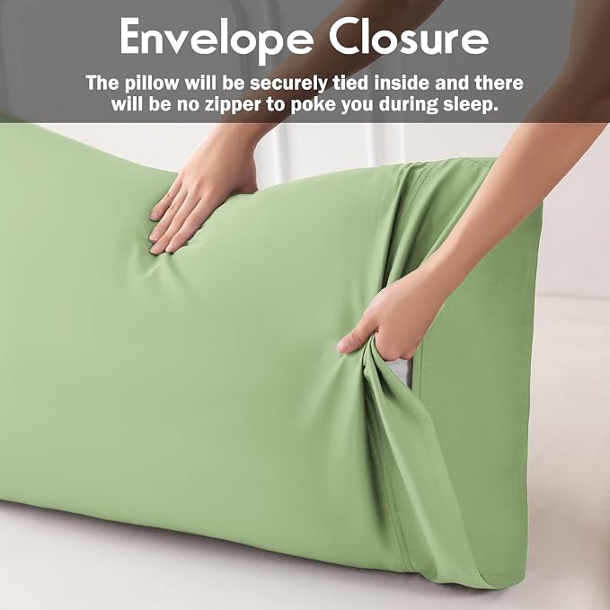 Pillowcases Standard Size 2 Pack, Cooling Viscose Pillow Cases - Image 4