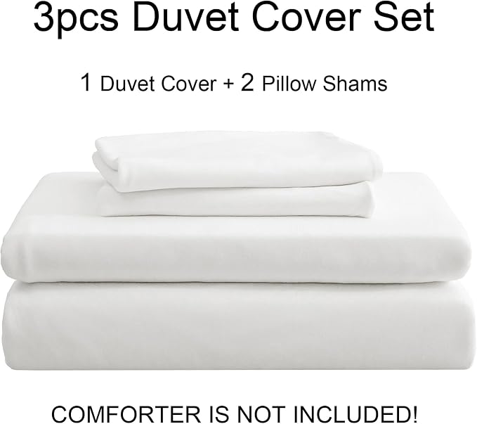 PURE ERA Jersey Knit Duvet Cover Set 100% T-Shirt Cotton Super Soft Comfy 3pc - Image 7