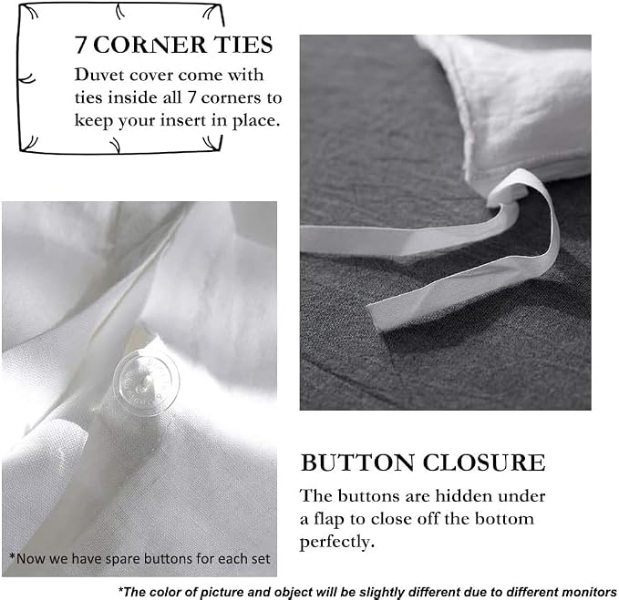 Simple&Opulence 100% Linen Duvet Cover Set - Image 3