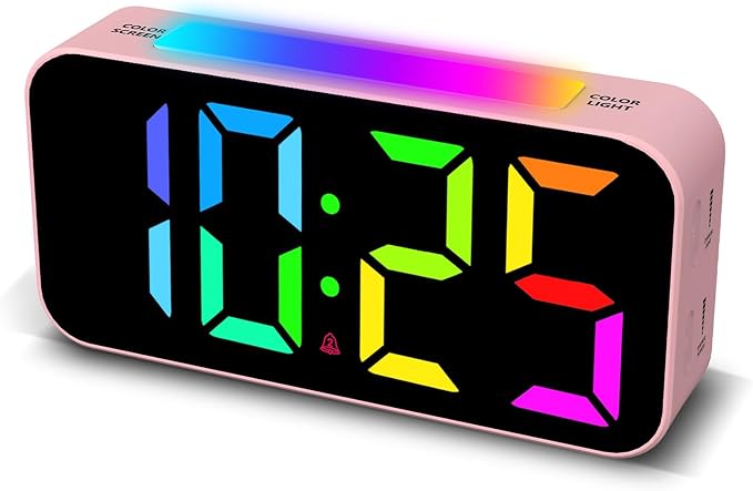 Topski Loud Alarm Clocks for Bedrooms Heavy Sleepers, Digital Clock by Topski