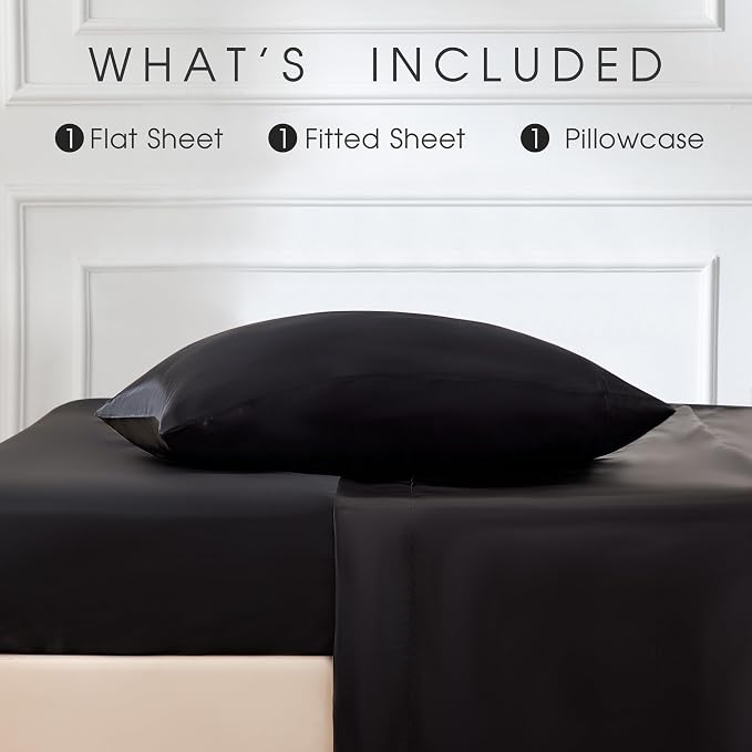 FreshCulture Satin Sheets Twin XL Bed Set - Image 3