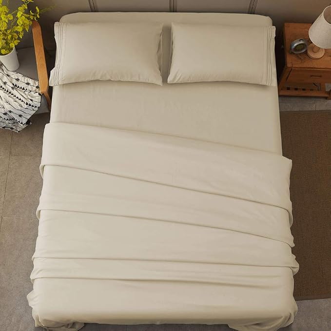 SONORO KATE Bed Sheet Set Super Soft Microfiber 1800 Thread Count Luxury - Image 8