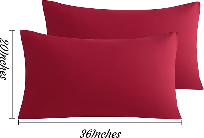 NTBAY King Pillow Cases Set of 2, 2 Pack Brushed Microfiber 20x36 Pillow Cases - Image 7