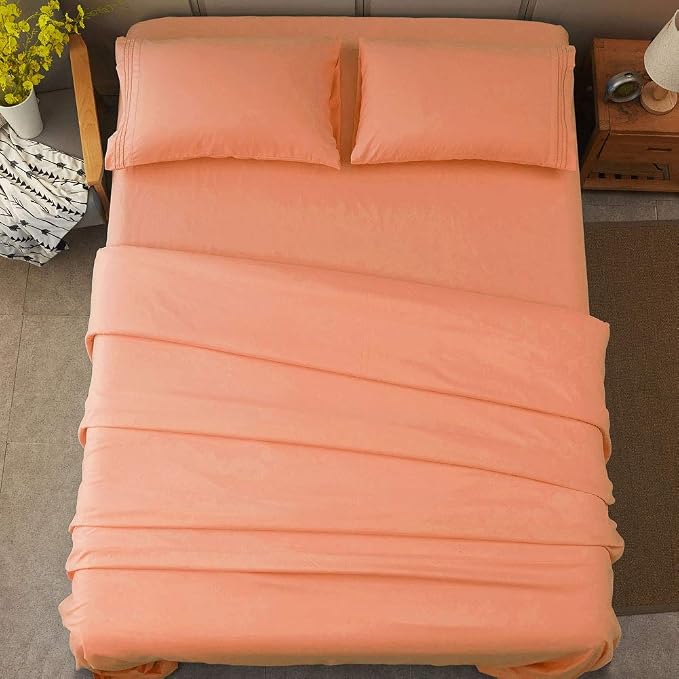 SONORO KATE Bed Sheet Set Super Soft Microfiber 1800 Thread Count Luxury - Image 8