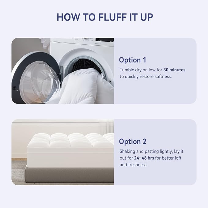 ELEMUSE Cal King Mattress Topper - Image 6