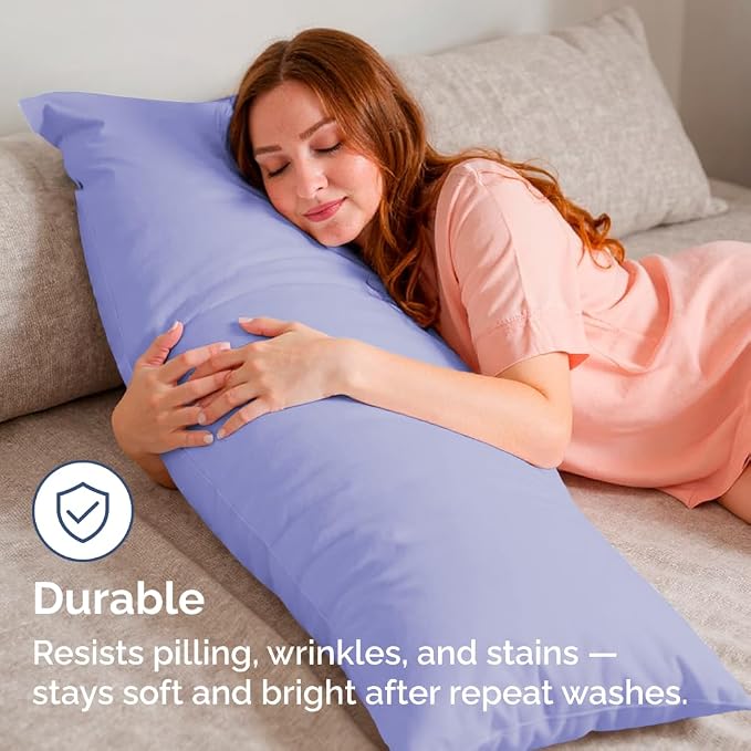 Body Pillowcases Set of 2-20x54 Long Body Pillow Case - Image 4
