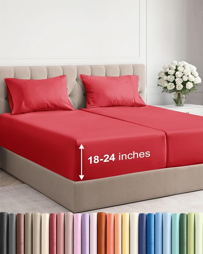 Extra Deep Split King Sheet Set by CGKUnlimited