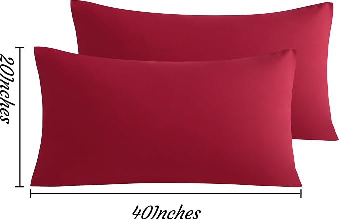 NTBAY King Pillow Cases Set of 2, 2 Pack Brushed Microfiber 20x40 Pillow Cases - Image 6