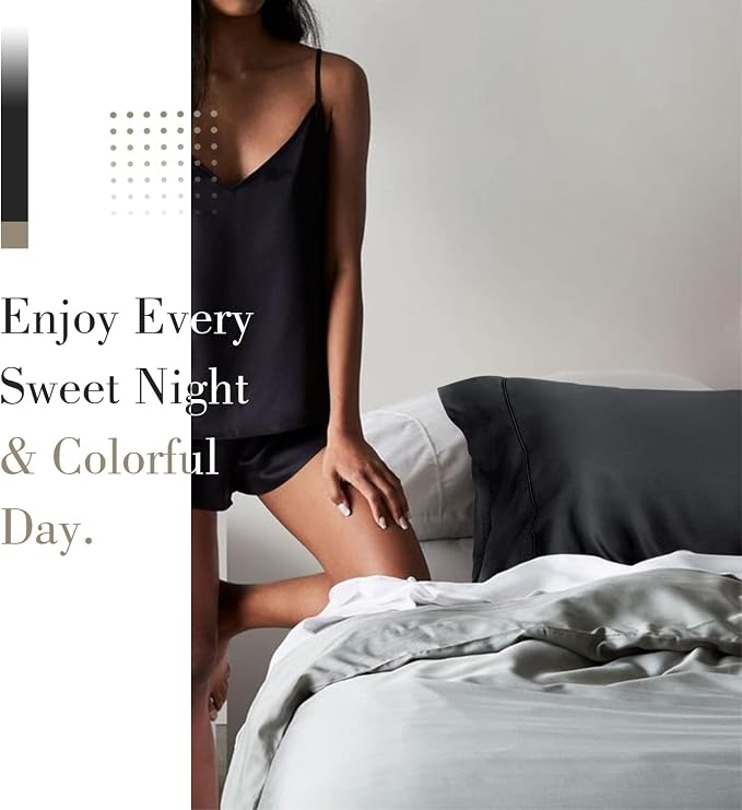 WishSmile Cooling King Pillowcases Set of 2 Breathable Cool Silky Soft Rayon - Image 4