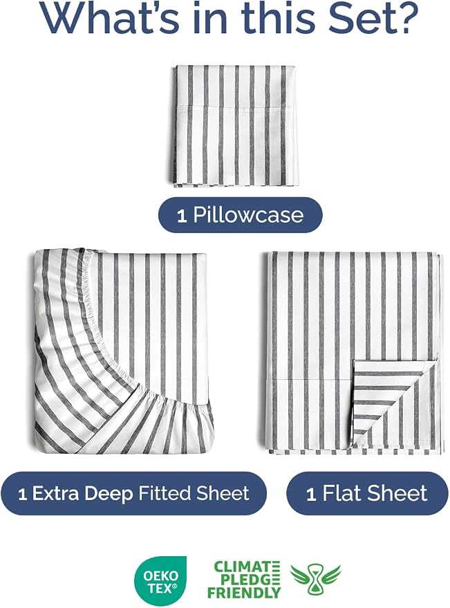 Extra Deep Twin Sheet Set - Image 2