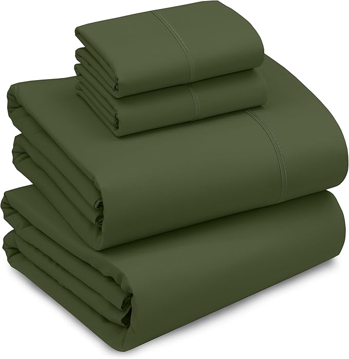 RUVANTI 100% Cotton Sheets – California King Percale Bedding, Cooling & by Ruvanti