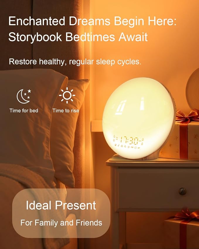 Smart Sunrise Alarm Clock with No Signup APP Control & Wake-Up Light, 4 Alarms - Image 5