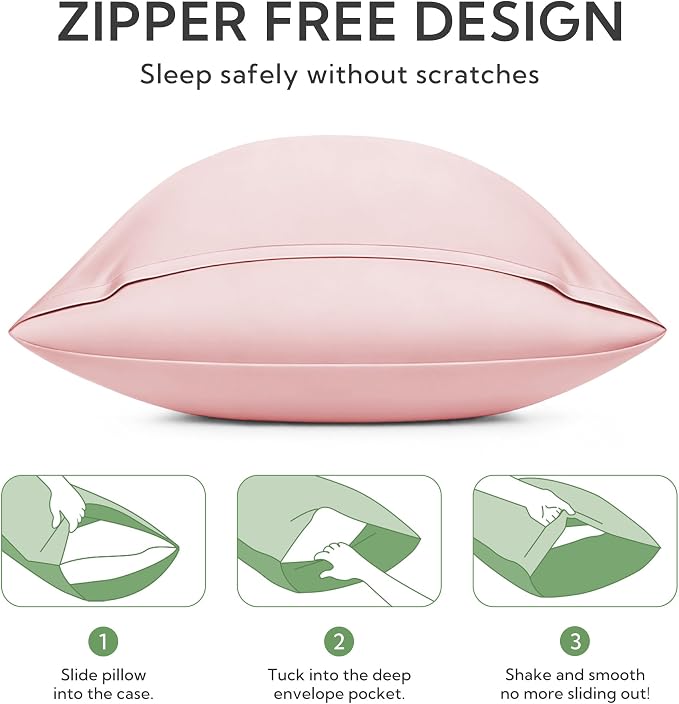 MR&HM Standard Pillow Cases Set of 2, Cooling Pillow Case - Image 6