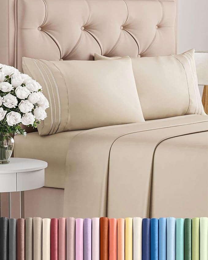 Queen Size 4 Piece Sheet Set by CGKUnlimited