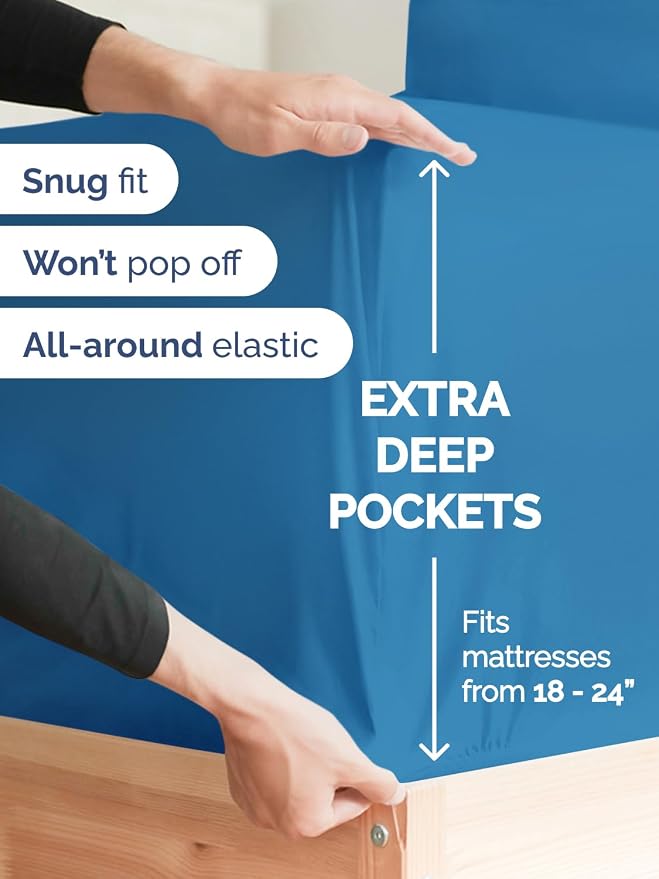 Extra Deep Twin Sheet Set - Image 4